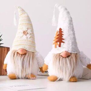 White Swedish Gnomes 2-pc set